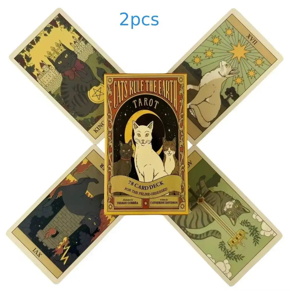 Cats Rule The Earth Tarot Deck - Fun Fortune Telling Cards for Cat Lovers