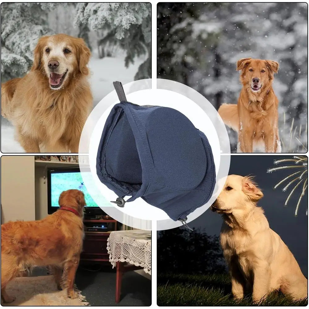 Professional Dog Noise Reduction Earmuffs - Hearing Protection for Anxious Pets by Tail chasers