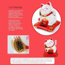 🌞 Lucky Beckoning Cat Solar Ornament - Continuous Fortune Waving Decoration