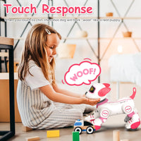 Intelligent Robot Dog Remote Control Electronic Sing Dance Follow Smart Interactive Stunt Music Toy Programmable Puppy Kid Gift by Tail chasers