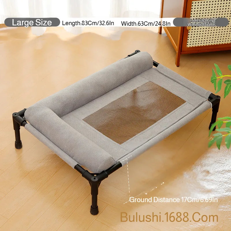 Elevated Pet Bed - Breathable Mesh for Medium & Large Dogs/Cats