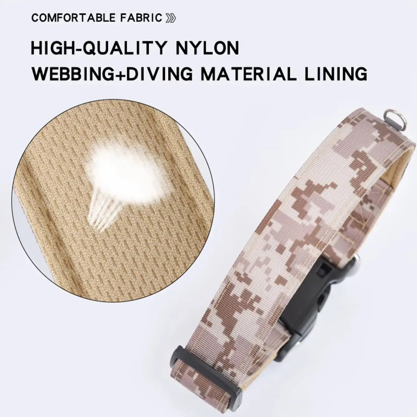 Tactical Buckle Dog Collar by Tail chasers