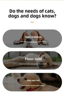 Premium Solid Wood Pet Bed - All-Season Removable Cushion for Dogs & Cats