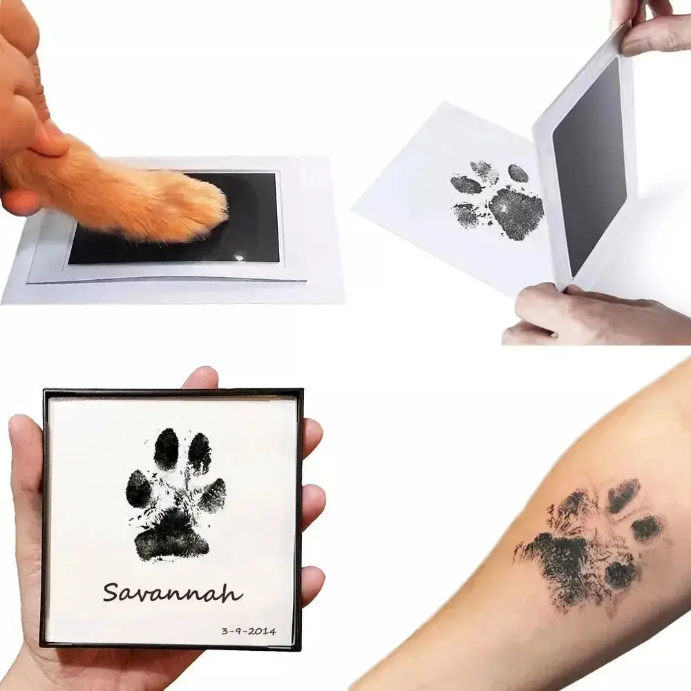 Pet Paw Print Keepsake Kit - Clean Touch Inkless Impression