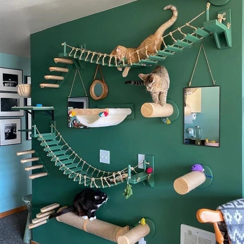 Wooden Cat Climbing System