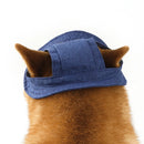 Adorable Dog Sun Hat with Ear Holes - Adjustable UV Protection Cap