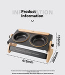 Elegant Chinese-Style Adjustable Pet Bowl by Tail chasers