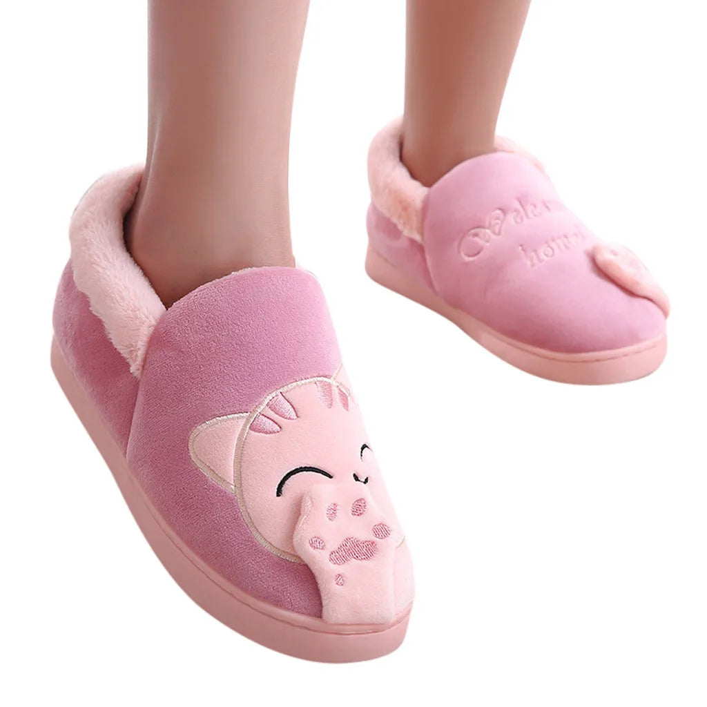Women's Winter Cat Home Slippers