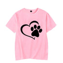 Luminous Dog Paw T-Shirt - Glow-in-Dark 90s Harajuku Style