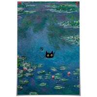 Funny Coffee Cat Sign by Tail chasers