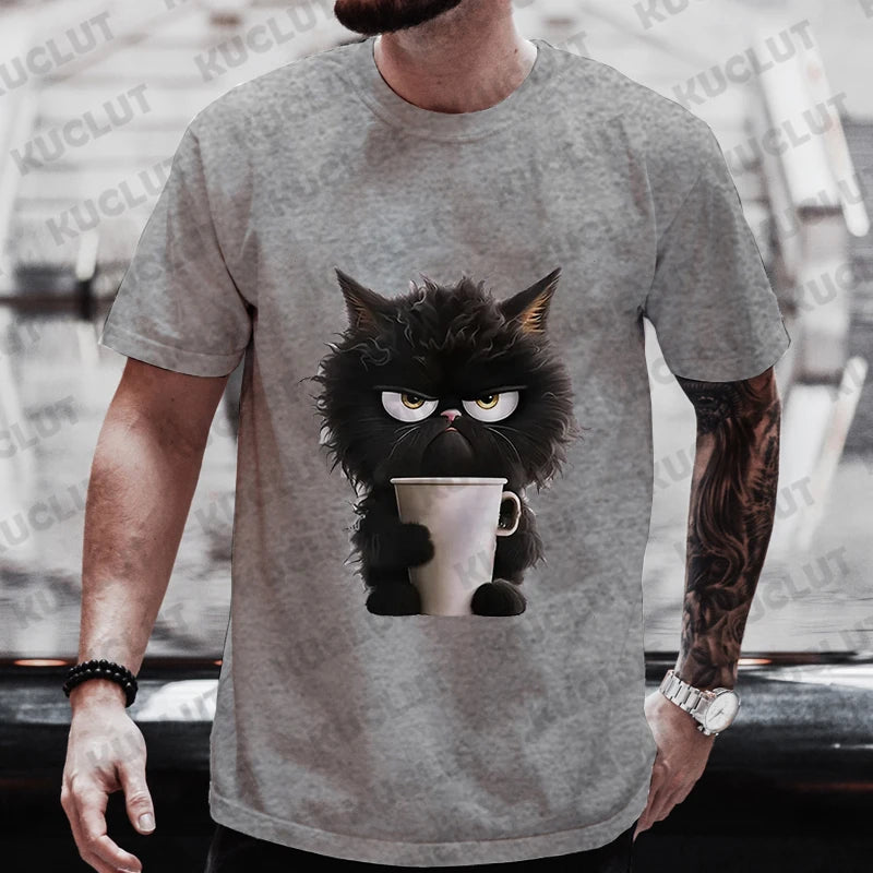 Black Cat Coffee Lover Tee