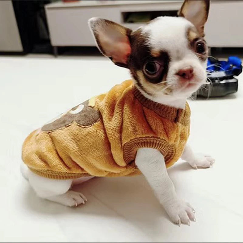 Teacup Dog Sweater - Cute Print Design for Tiny Dogs