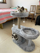 Three-Layer Cat Tree House - Multi-Level Scratching & Activity Center