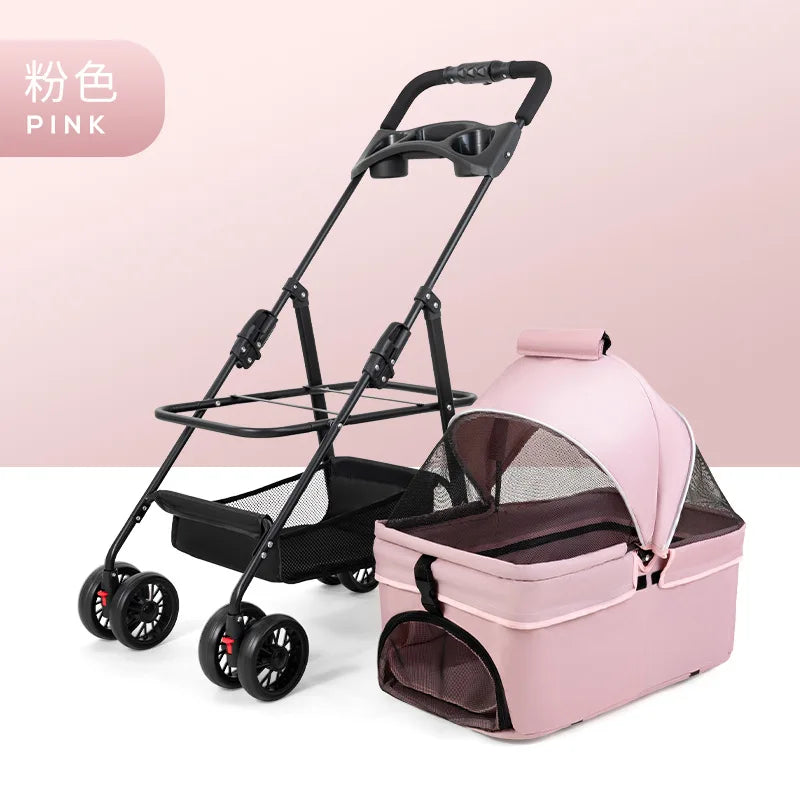 45x62x98cm / Pink Pet Cart