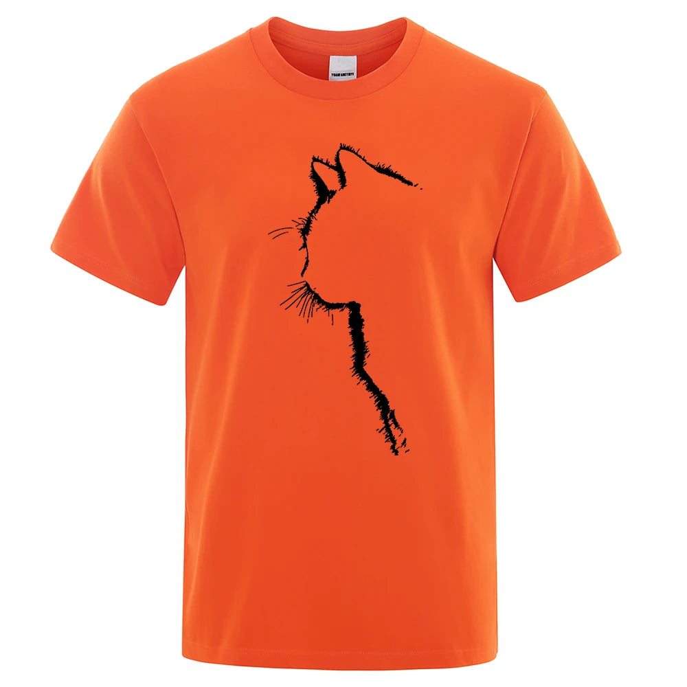 Cool Cat Print Men's T-Shirt