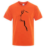 Cool Cat Print Men's T-Shirt