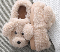 Dog Couple Slippers - Furry Winter