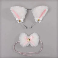 Cat Ear Cosplay Costume Set - Anime Headband & Claw Gloves with Bell