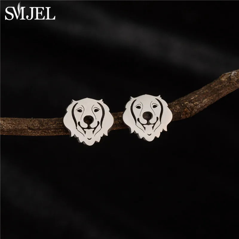 Dog Breed Cartoon Stud Earrings - Dachshund, Corgi & Chihuahua Designs