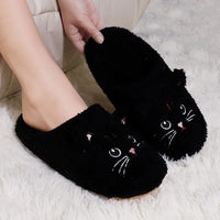 Fuzzy Fur Cat Winter Slippers