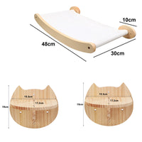 Wall-Mounted Cat Climbing System