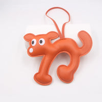 Leather Pet Keychain - Adorable Dog & Cat Charm