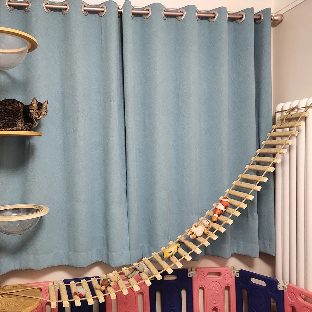Cat Bridge Rope Ladder - Sisal Scratching Post