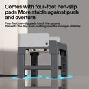Collapsible Elevated Dog Bowls - Adjustable Stand with Double Stainless Steel Bowls