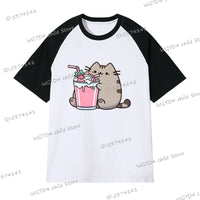 Adorable Cat Cartoon Tee