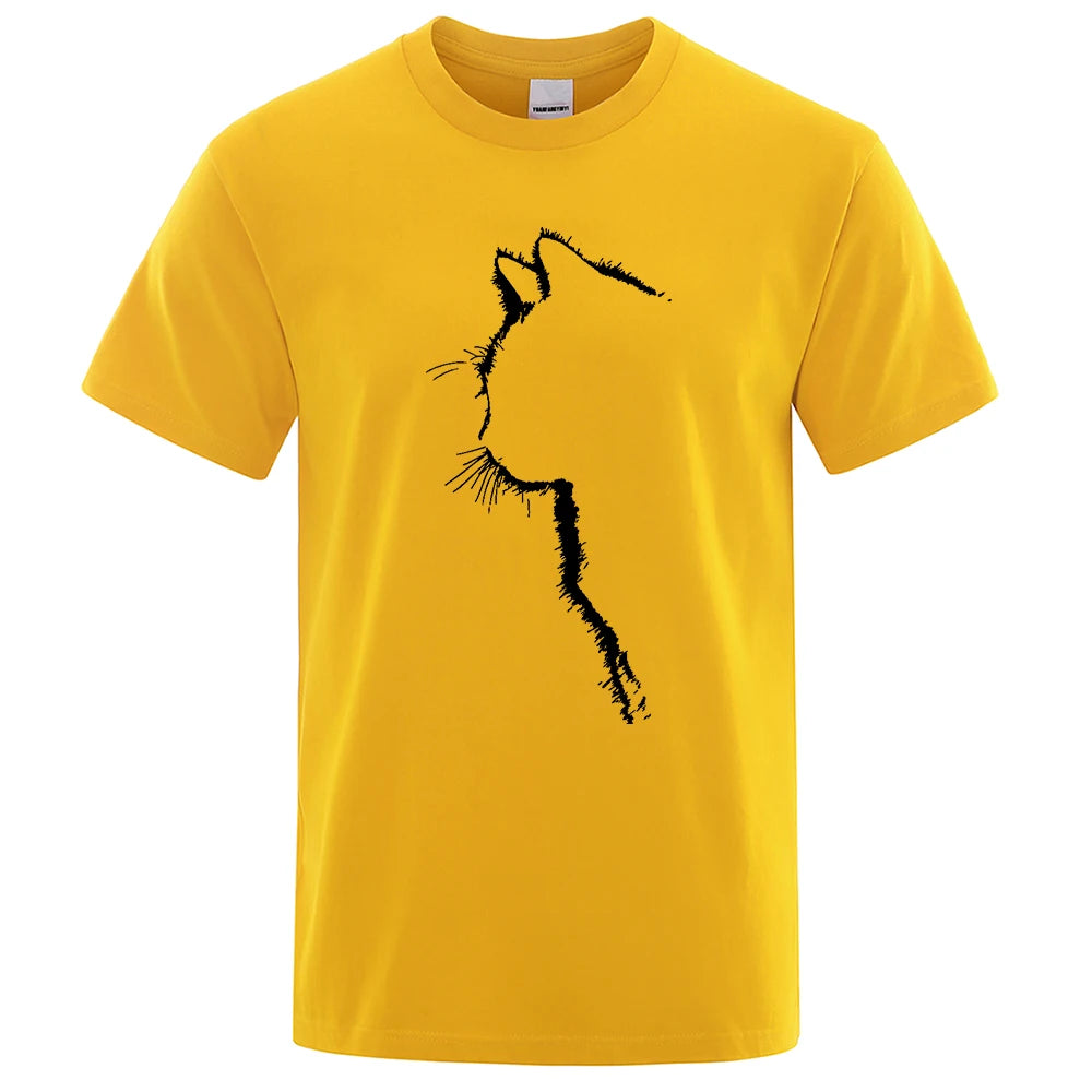 Cool Cat Print Men's T-Shirt