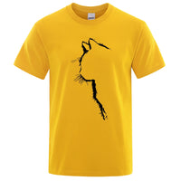 Cool Cat Print Men's T-Shirt