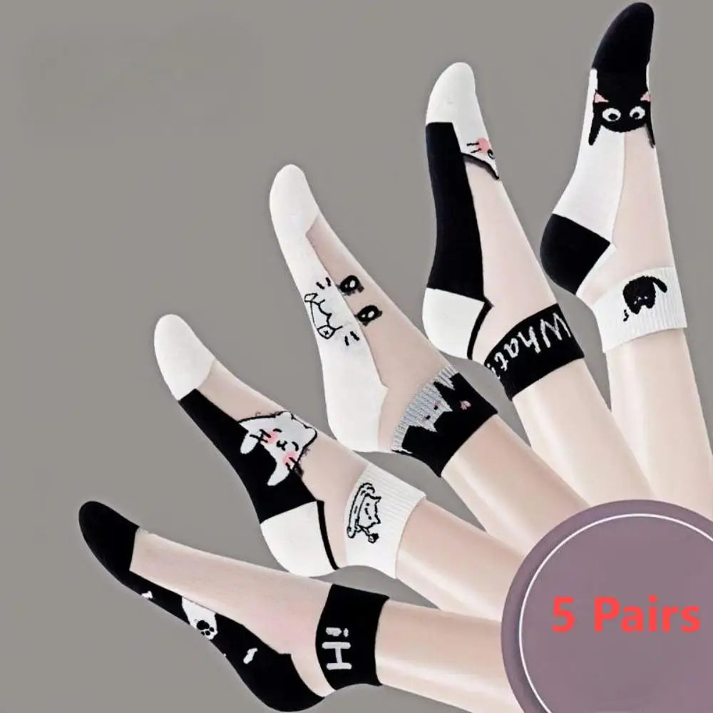 Cat Socks 5-Pack