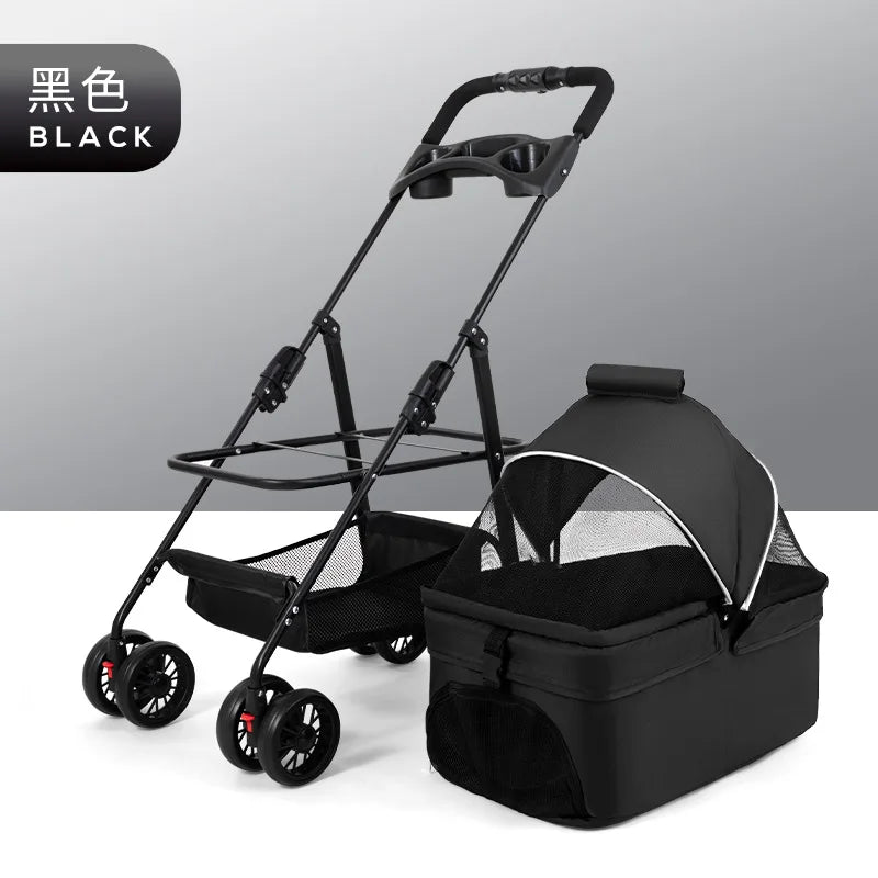 45x62x98cm / Black Pet Car
