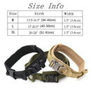 Tactical Military Dog Collar Adjustable Nylon Dog Collar with Control Handle and Metal Buckle for Medium and Large Dogs by Tail chasers