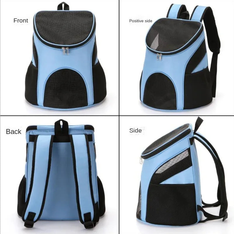 Cat Carrying Bag Foldable Double Shoulder Portable Pet Products Travel Outdoor Breathable Backpack Factory Direct Selling
