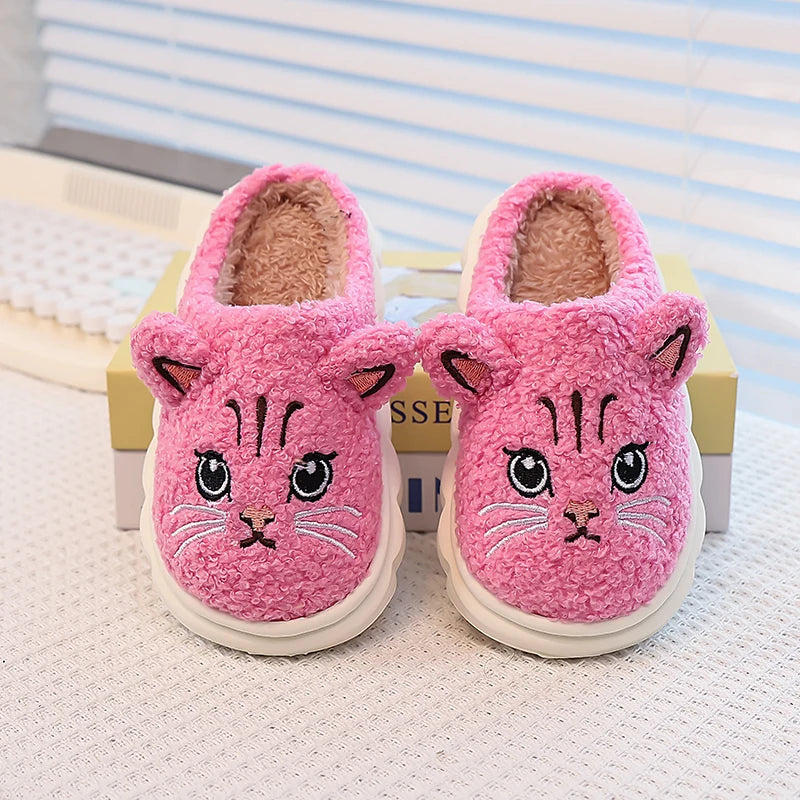 Cozy Winter Cat Slippers