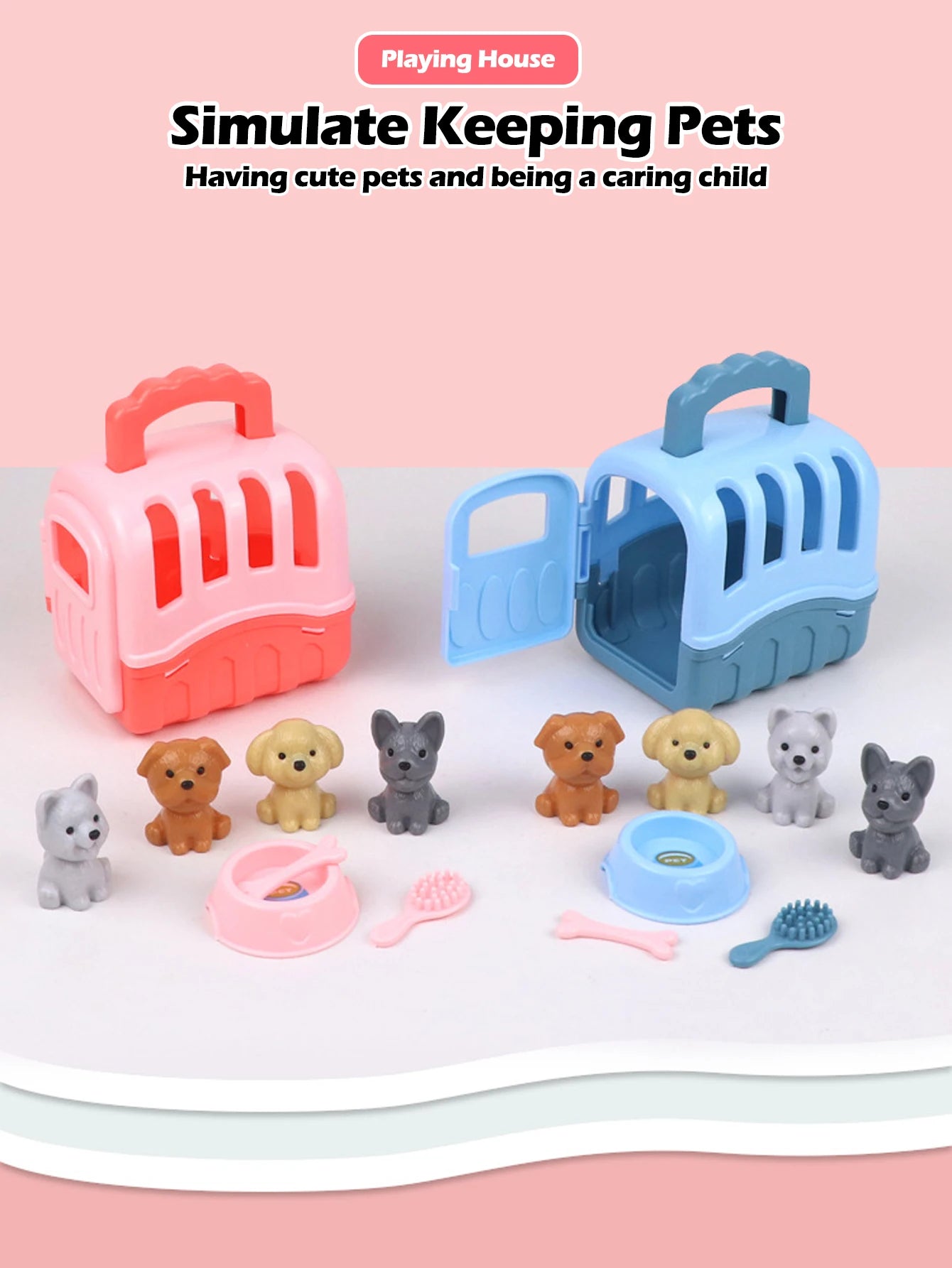 Pet Family Playset - Miniature Dog House Adventure
