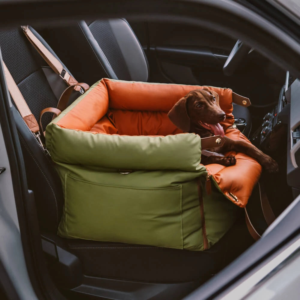 Luxury Faux Leather Pet Car Seat