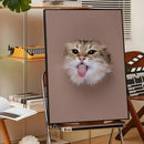Cute Cats & Dogs Wall Art Poster - Waterproof