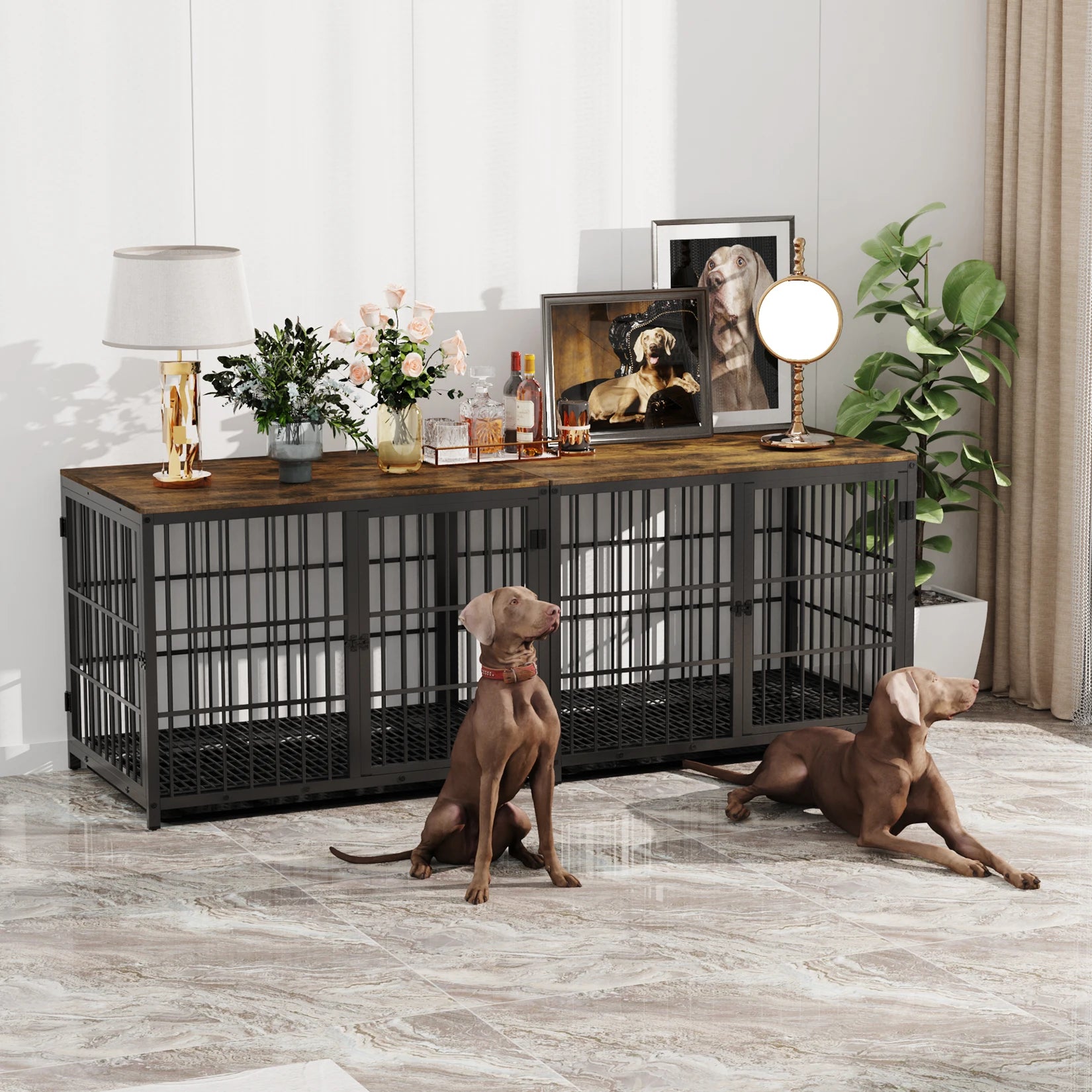 Sleek Modern Dog Crate Furniture