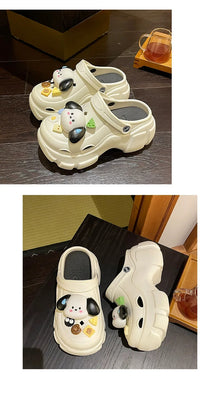 🌸 Cinnamoroll Platform Sandals - Kawaii Thick Sole Summer Paradise for Women