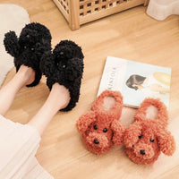 Dog Couple Slippers - Furry Winter