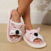 Designer Linen Platform Dog Slippers