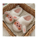 Dog Couple Slippers - Furry Winter