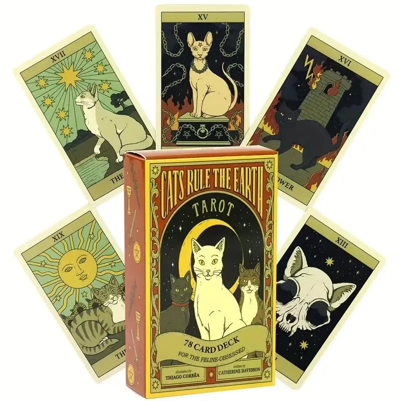 Cats Rule The Earth Tarot Deck - Fun Fortune Telling Cards for Cat Lovers