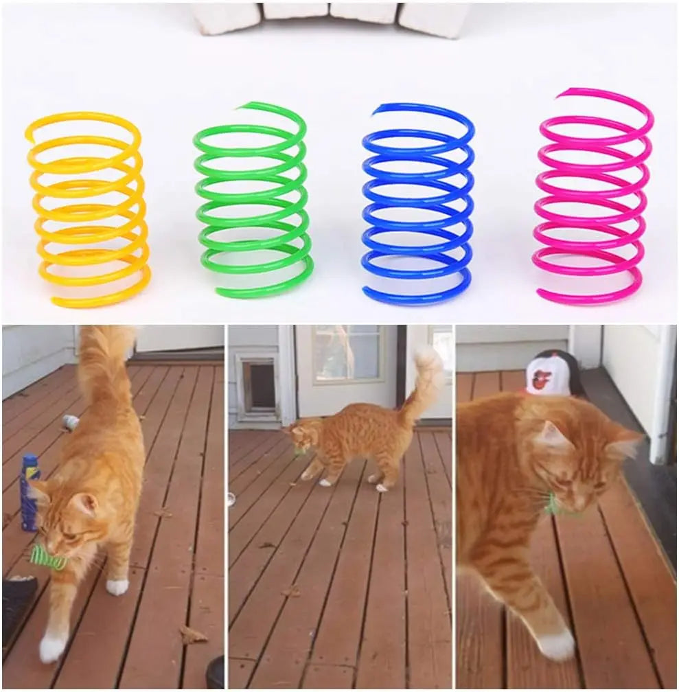 Colorful Cat Spring Toys