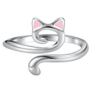 Protective Cat Ears Crochet Ring
