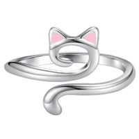 Protective Cat Ears Crochet Ring