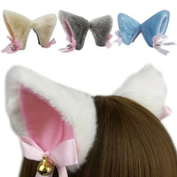 Cat Ear Cosplay Costume Set - Anime Headband & Claw Gloves with Bell