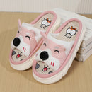 Designer Linen Platform Dog Slippers